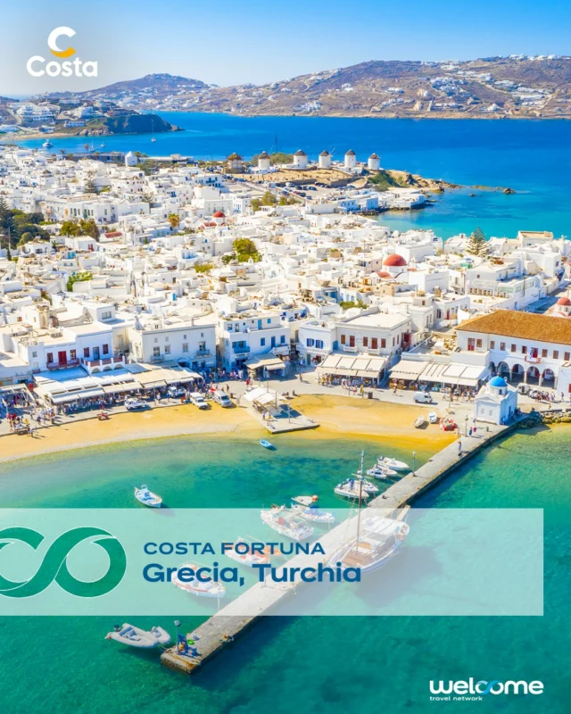 L'atmosfera del Mediterraneo non ha eguali! Calore e movida...arte, vivacità e tradizione… sapori e profumi… immergiti in questa meraviglia e vivila navigando a bordo di Costa Fortuna. 🛳️

~
#agenziaviaggi #crociere #LiveYourWonder #mediterraneo
