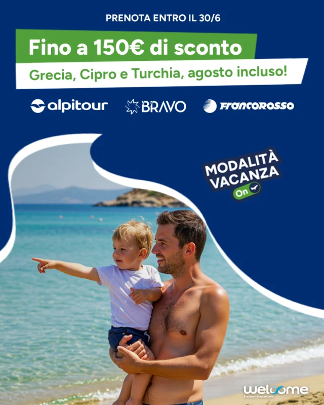 Attiva la modalità vacanza on 🌞 e preparati a vivere un’esperienza indimenticabile tra Grecia, Cipro e Turchia… anche ad agosto! Per approfittare dello sconto fino a 150 € ti aspettiamo in Agenzia entro il 30 giugno! 

~
#agenziaviaggi #grecia #cipro #turchia #sconti #promo #vacanze #Alpitour #chièBRAVOsivede​ #civediamolà #FrancorossoStories ​#FeelDifferent ​#FeelRed ​